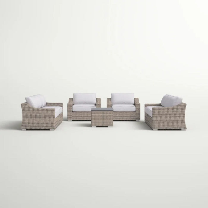 Stylish Sofa Seating Group With Cushions Perfect For Outdoor Gatherings