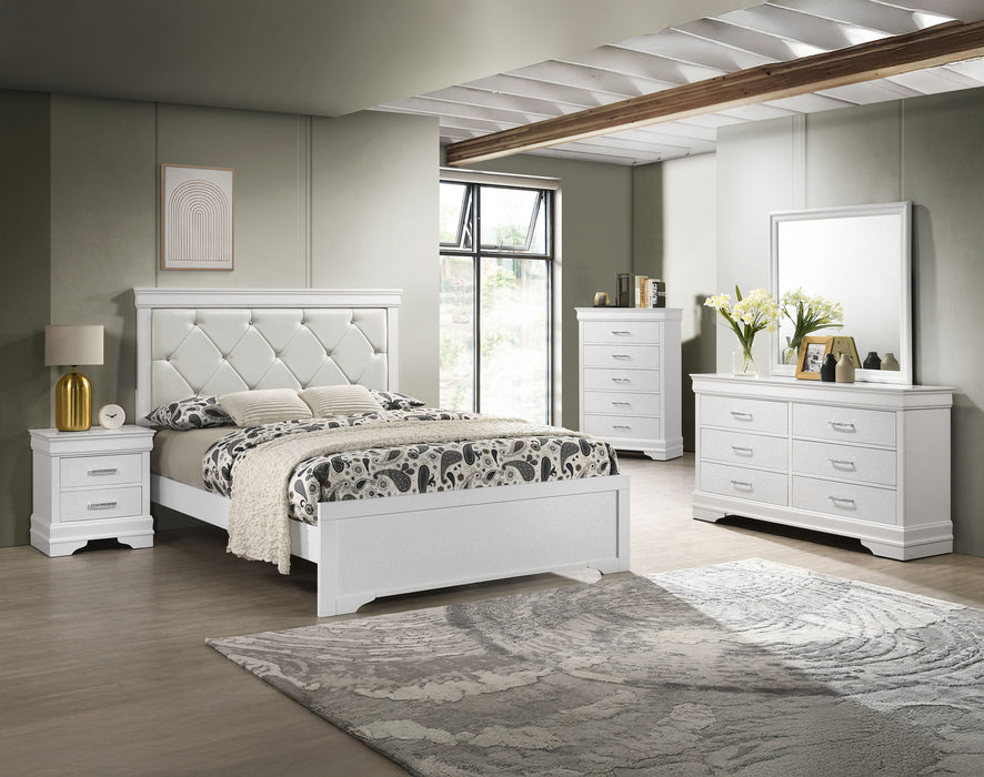 Amalia - Queen Bed - White