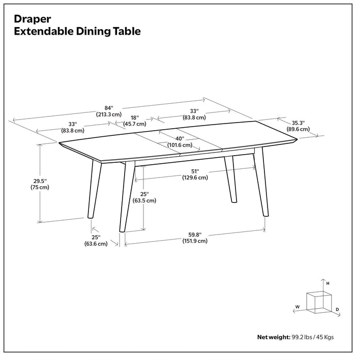 Draper - Rectangular Dining Table