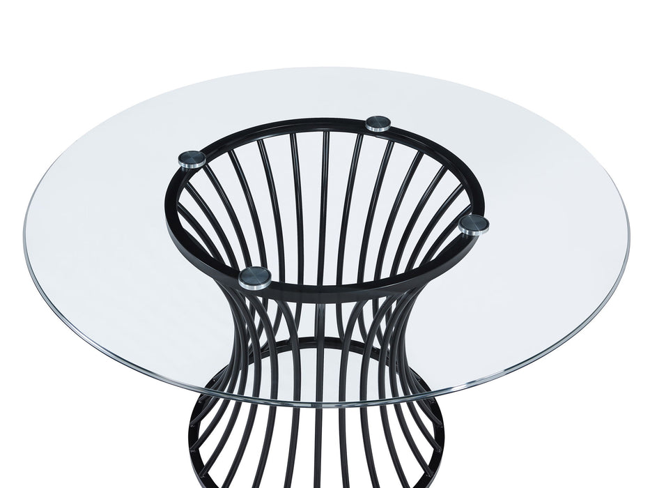 Tracy - 5 Piece Dining Room Set - Light Gray / Black