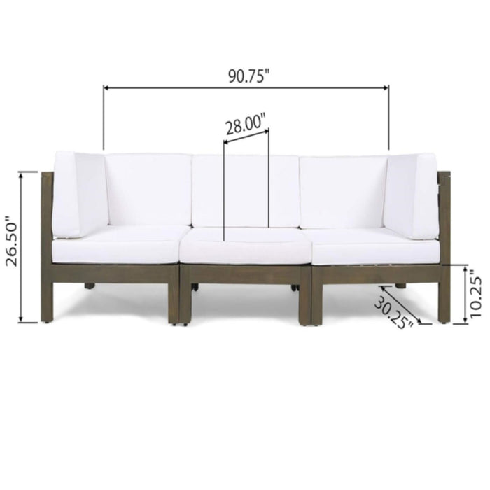 Oana - 3 Piece Sofa Set With Water Resistant Cushions