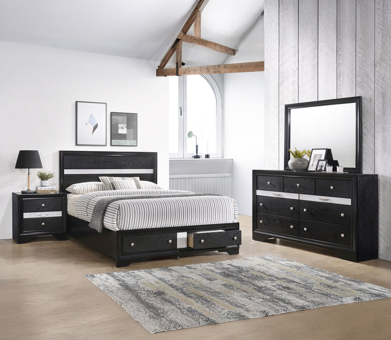 Regata - Queen 3 Piece Bedroom Set - Black