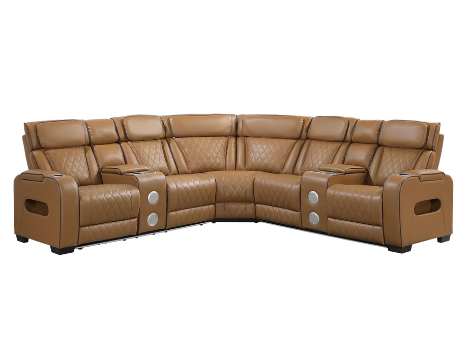 Fairway 3-Piece Power Reclining Sectional - Both Side Console