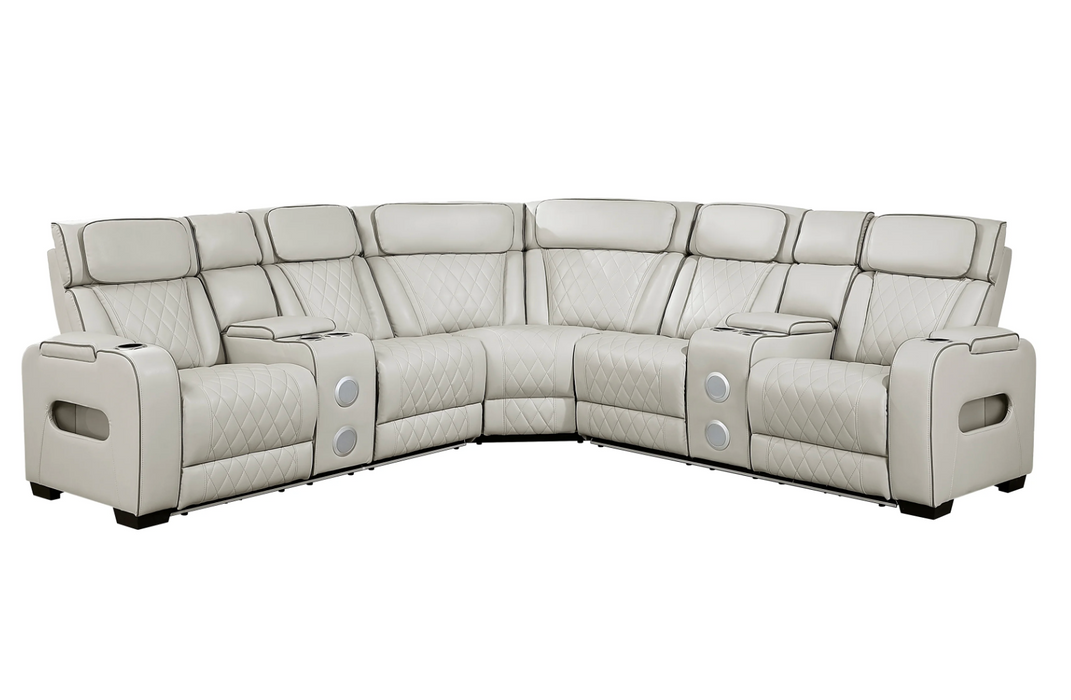 Fairway 3-Piece Power Reclining Sectional - Both Side Console