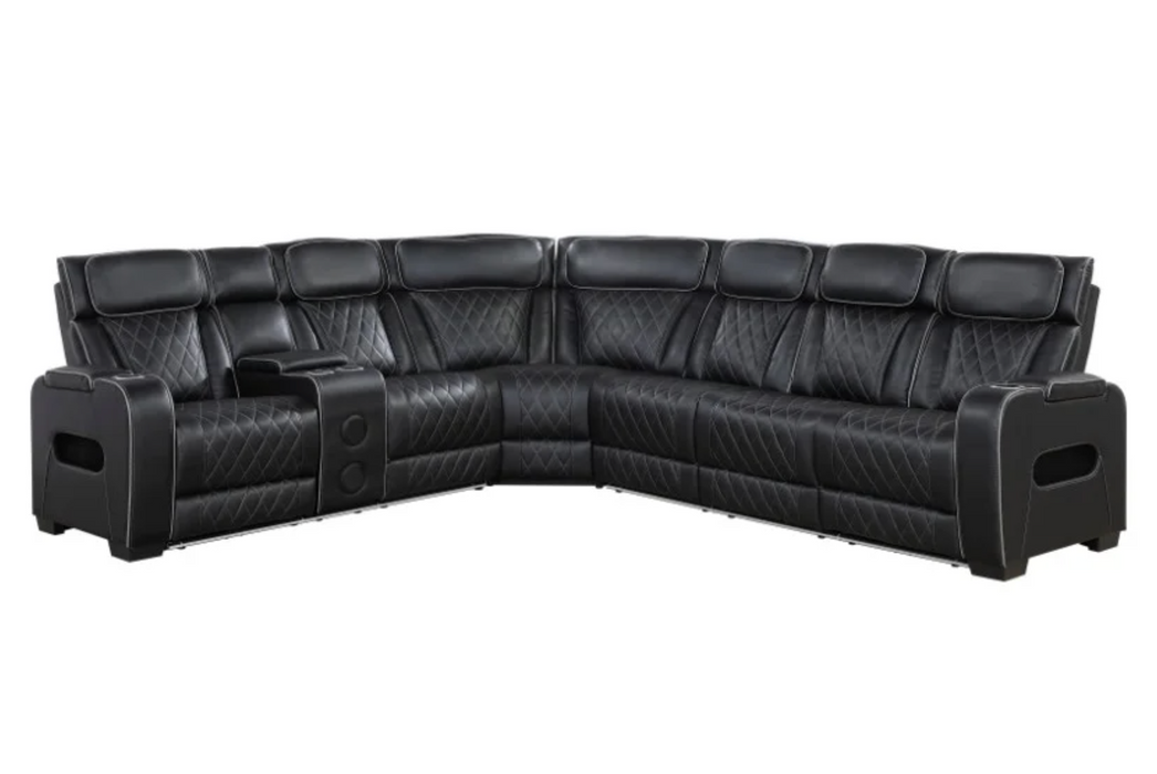 Fairway 3-Piece Power Reclining Sectional - Left Side Console