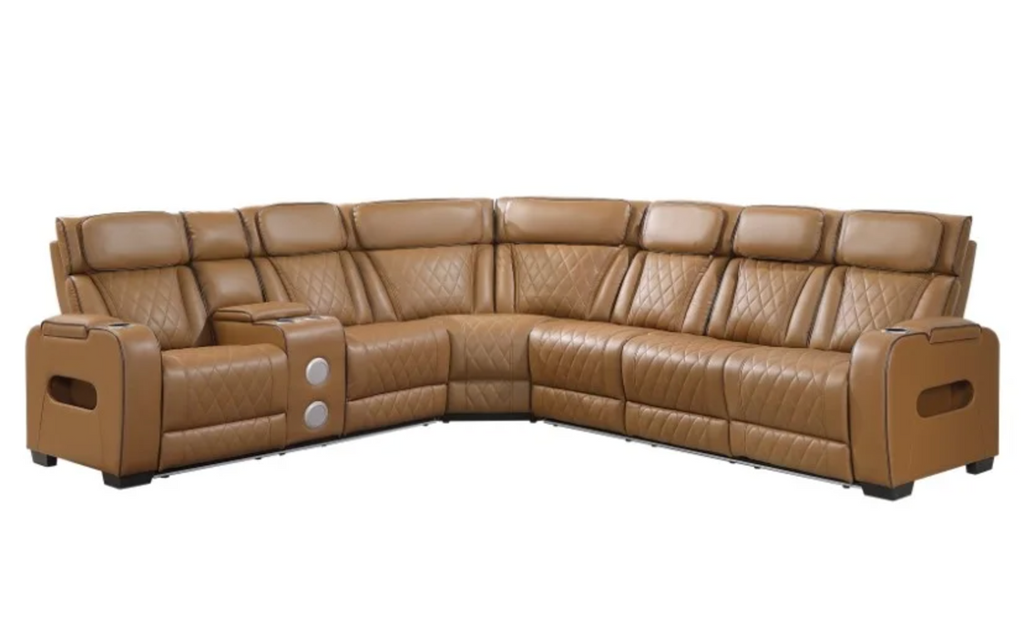 Fairway 3-Piece Power Reclining Sectional - Left Side Console