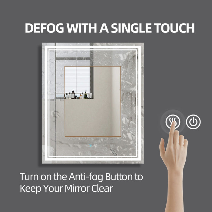 Espejo LED para baño de 36 x 30, espejo de tocador LED, ajustable en 3 —  Brother's Outlet