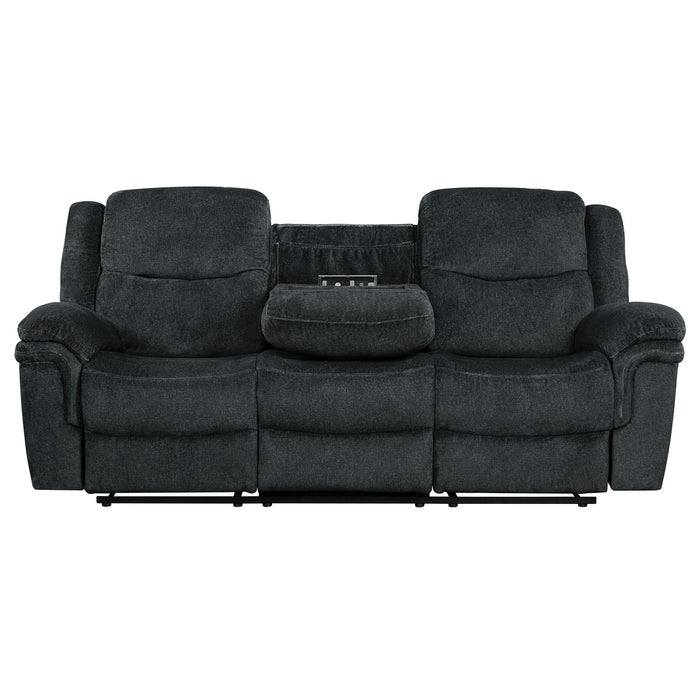 Sofá reclinable manual con asientos de cine en casa con portavasos, 2 —  Brother's Outlet