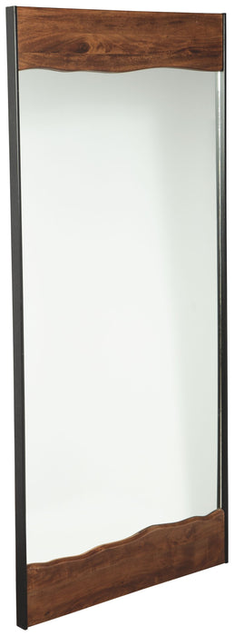 Panchali - Floor Mirror - Brown / Black