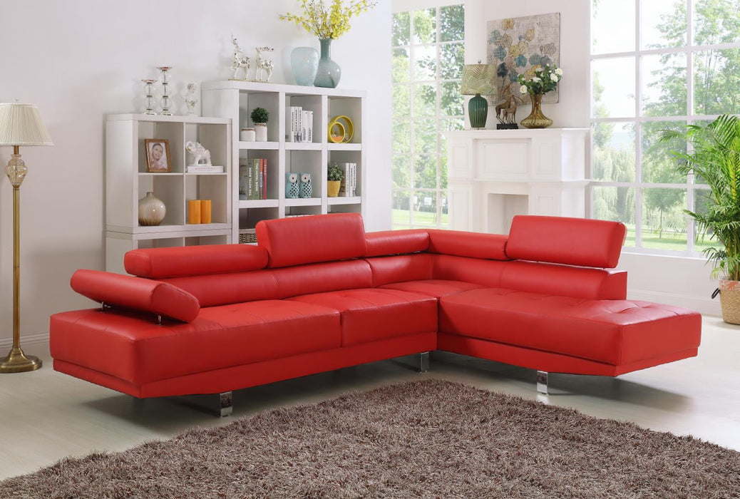 2 pc sectional (red)