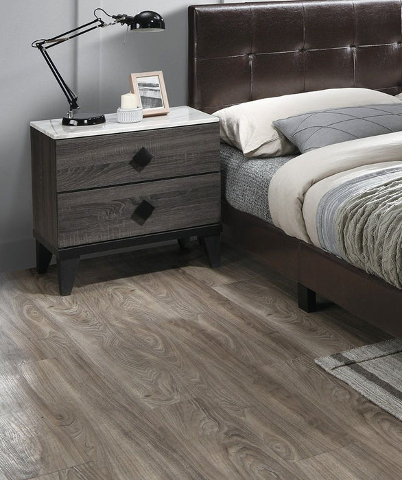 Muebles de dormitorio Aspecto contemporáneo Color gris Mesita de noche —  Brother's Outlet